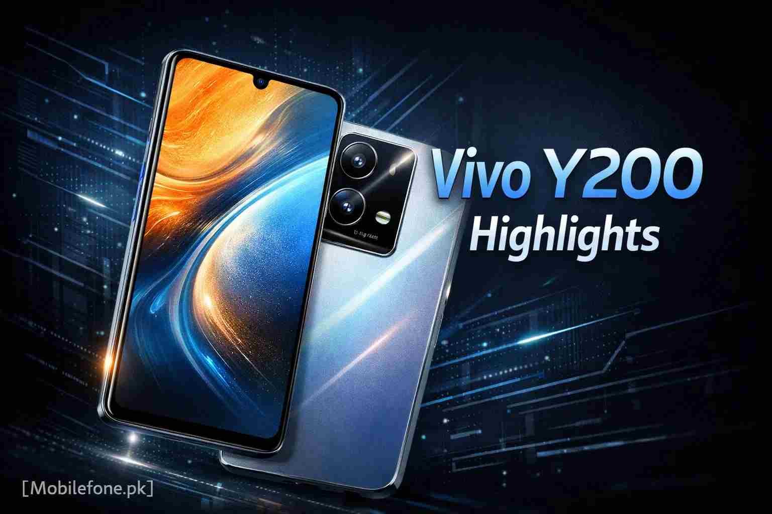 Vivo Y200 smartphone graphic image
