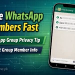 WhatsApp group screen with blurred phone numbers